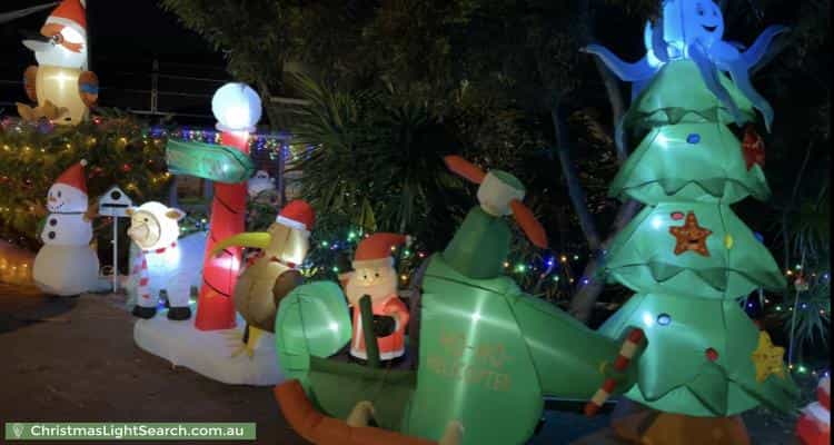 Christmas Light display at 5 Kiah Court, Kingsley