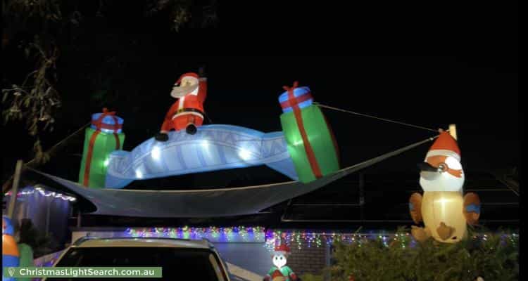 Christmas Light display at 5 Kiah Court, Kingsley