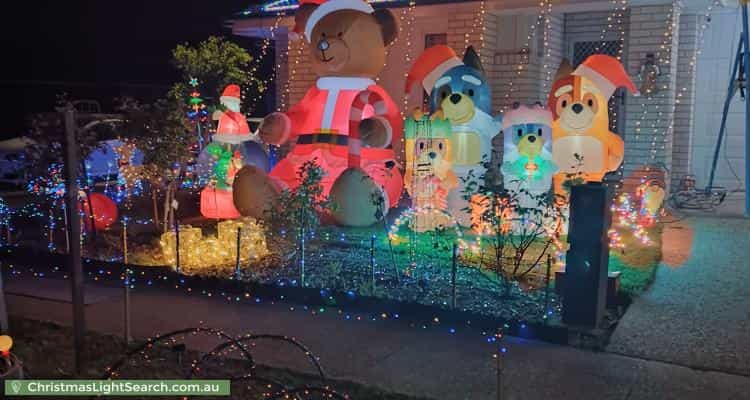 Christmas Light display at 41 Gonis Circuit, Evanston Gardens