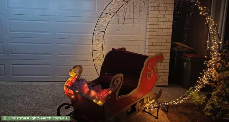 Christmas Light display at 41 Gonis Circuit, Evanston Gardens