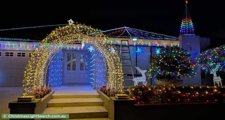 Christmas Light display at 78 Northerly Drive, Harrisdale