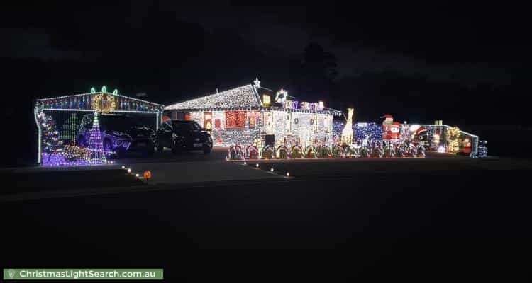 Christmas Light display at 33 Haskell Road, Brighton