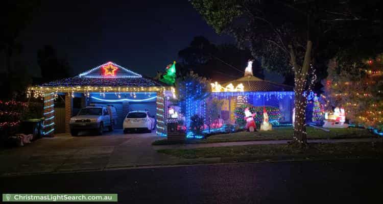 Christmas Light display at 50 Barossa Avenue, Vermont South