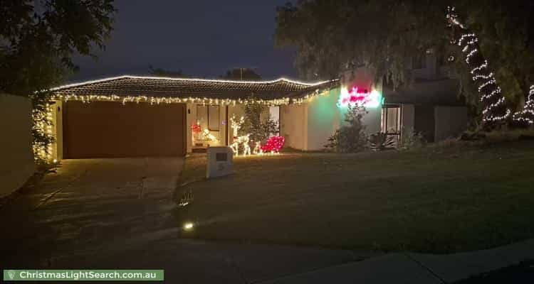 Christmas Light display at 5 Newington Place, Kingsley