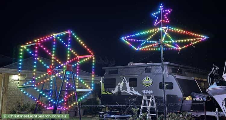 Christmas Light display at 8 Blackberry Ramble, Byford