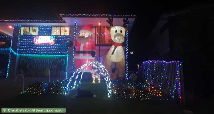 Christmas Light display at 10 Wren Court, Tweed Heads South