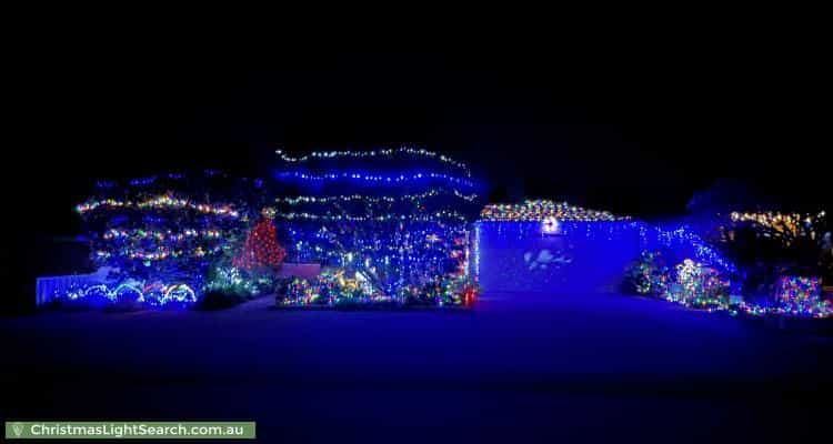 Christmas Light display at 23 Eradu Ramble, Hocking