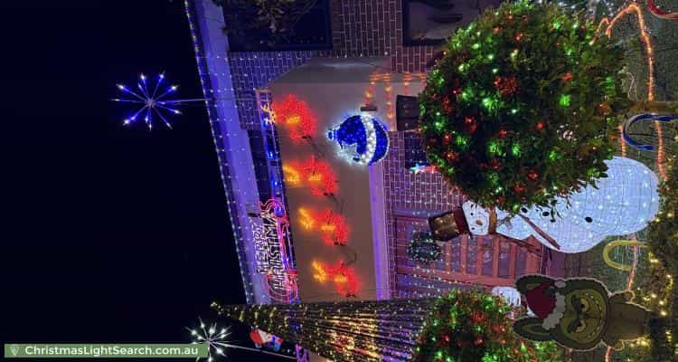 Christmas Light display at 24 Ridgeline Drive, The Ponds