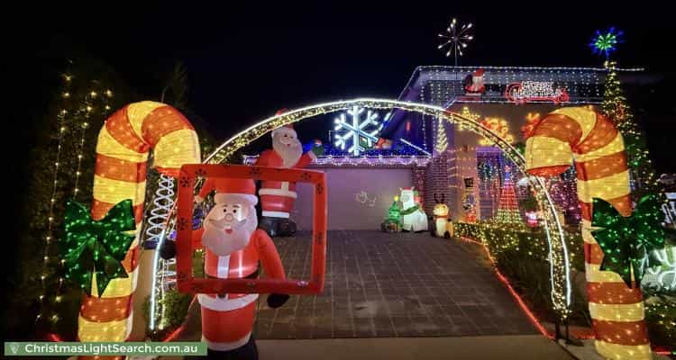 Christmas Light display at 24 Ridgeline Drive, The Ponds