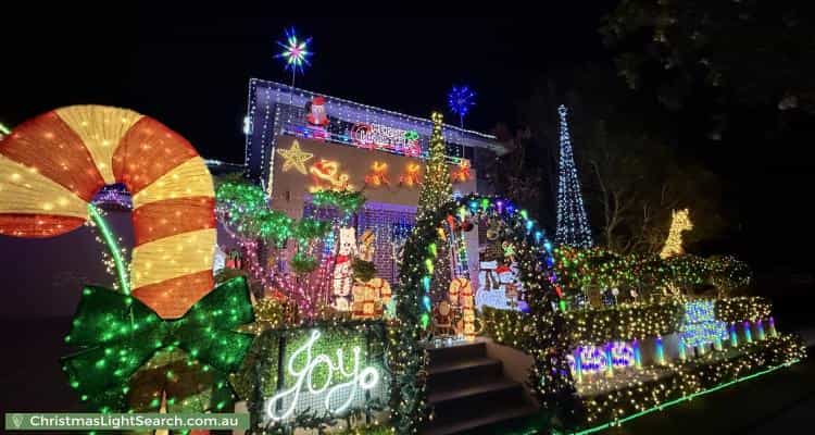 Christmas Light display at 24 Ridgeline Drive, The Ponds