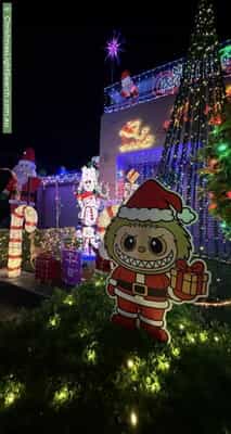 Christmas Light display at 24 Ridgeline Drive, The Ponds