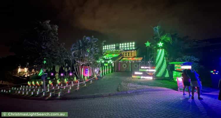 Christmas Light display at 4 Burwick Close, Middle Park