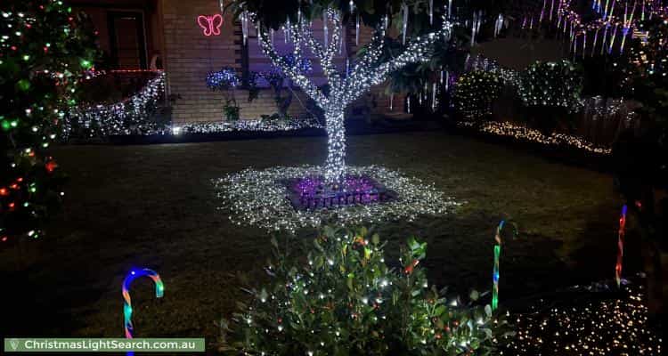 Christmas Light display at 55 Broadhurst Avenue, Reservoir