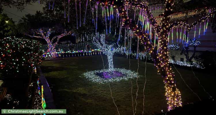 Christmas Light display at 55 Broadhurst Avenue, Reservoir