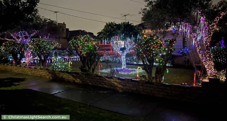 Christmas Light display at 55 Broadhurst Avenue, Reservoir