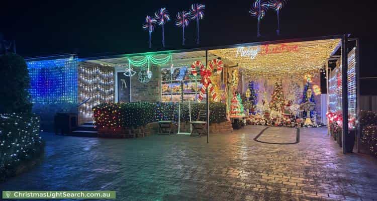 Christmas Light display at 14 Hughes Avenue, Hobartville