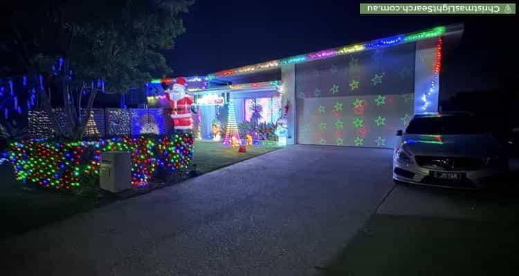 Christmas Light display at 2 Tree Ring Circuit, Mango Hill
