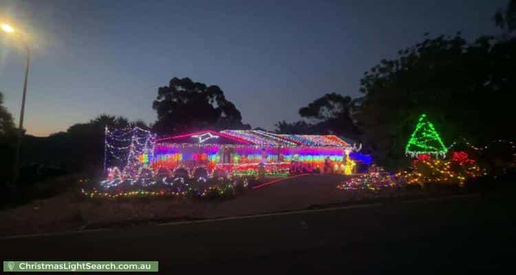 Christmas Light display at  Skyline Drive, Hillbank