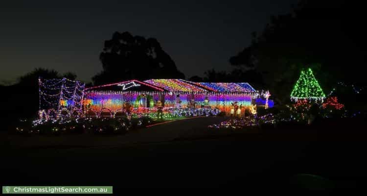Christmas Light display at  Skyline Drive, Hillbank