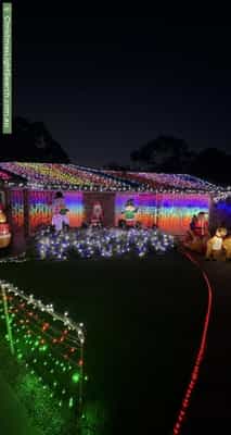 Christmas Light display at  Skyline Drive, Hillbank