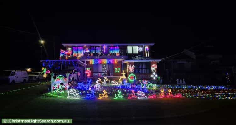 Christmas Light display at 11 Carter Crescent, Padstow Heights