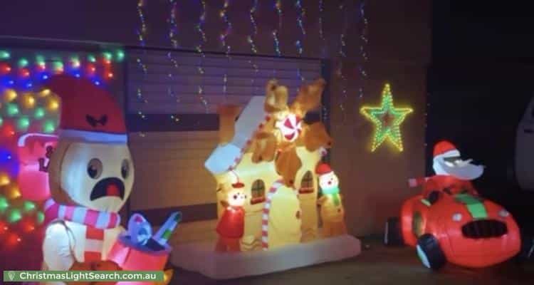 Christmas Light display at 40 Diadem Street, Lismore