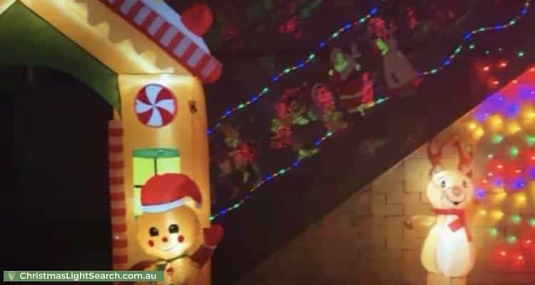 Christmas Light display at 40 Diadem Street, Lismore