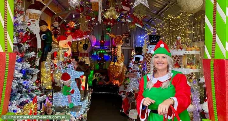 Christmas Light display at 23 Grandview Rise, Korumburra