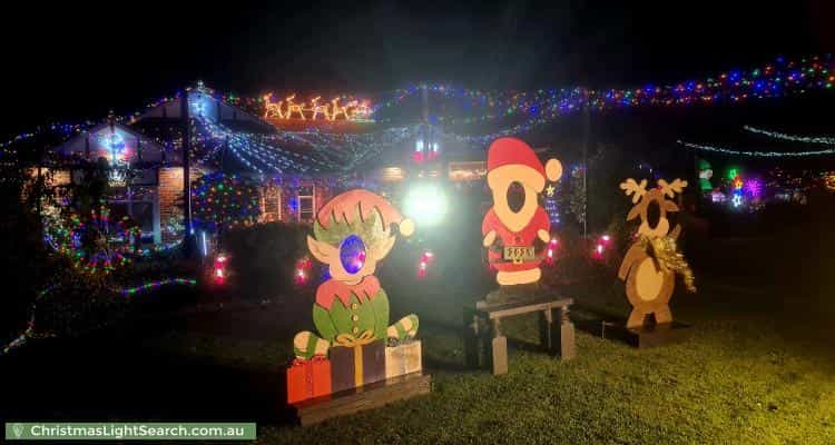 Christmas Light display at 23 Grandview Rise, Korumburra