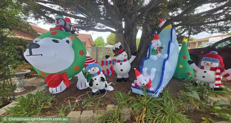 Christmas Light display at 21 McKinley Circuit, Calwell