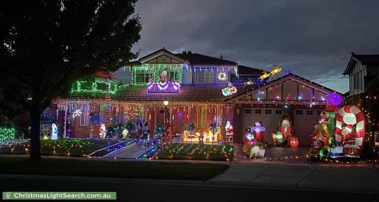 Christmas Light display at 3 Swanston Court, Taylors Hill