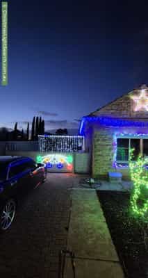 Christmas Light display at 32 Willison Avenue, Evanston