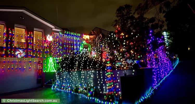 Christmas Light display at 28 Andrew Street, Mount Waverley