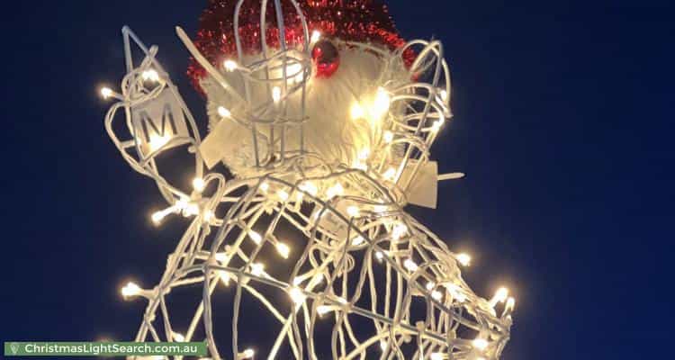 Christmas Light display at 12A Erica Avenue, Mount Claremont