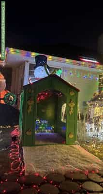 Christmas Light display at 12 Erica Avenue, Mount Claremont