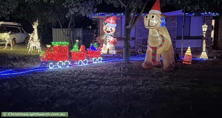 Christmas Light display at 20 Fisk Street, Monash