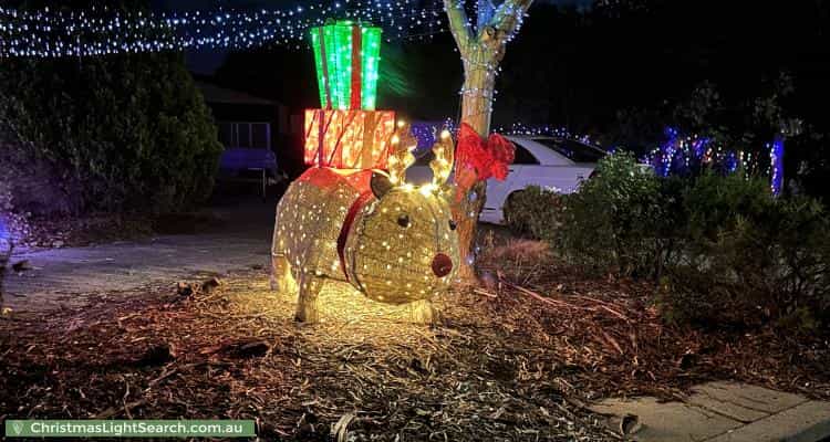 Christmas Light display at 20 Fisk Street, Monash
