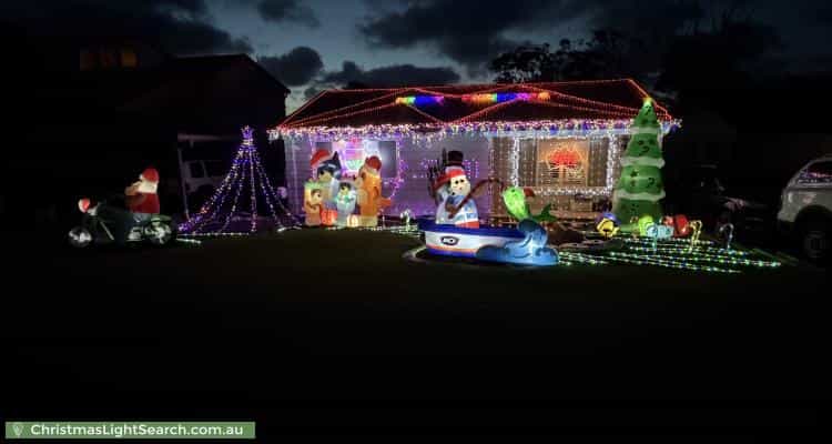 Christmas Light display at 40 Kawana Avenue, Blue Haven
