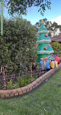 Christmas Light display at 45 Rockys Way, Lilydale