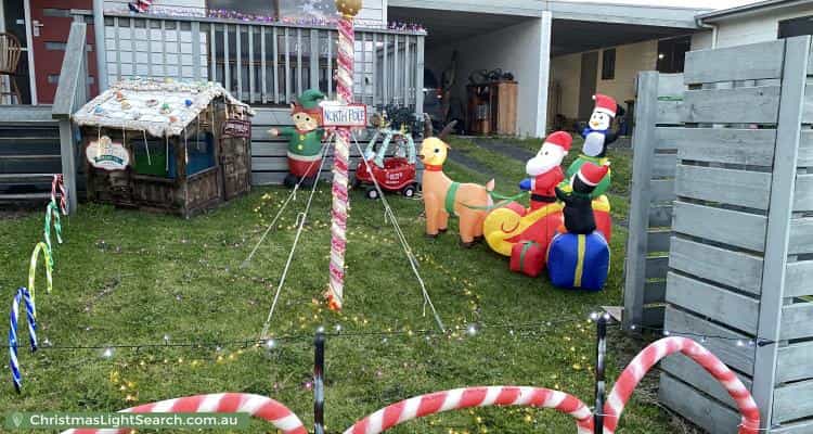 Christmas Light display at 48 Billson Street, Wonthaggi