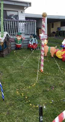 Christmas Light display at 48 Billson Street, Wonthaggi