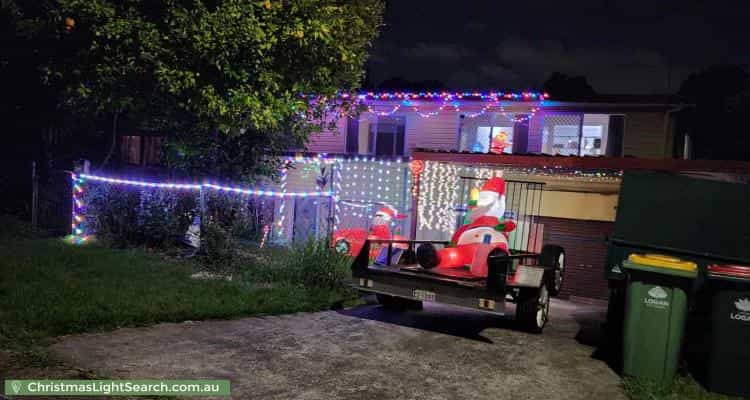 Christmas Light display at 38 Orchid Street, Woodridge