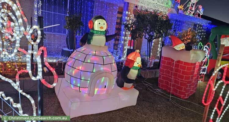 Christmas Light display at 3 Fernando Place, Safety Bay