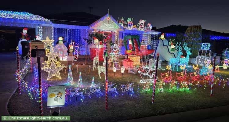 Christmas Light display at 3 Fernando Place, Safety Bay
