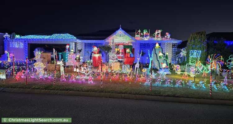 Christmas Light display at 3 Fernando Place, Safety Bay