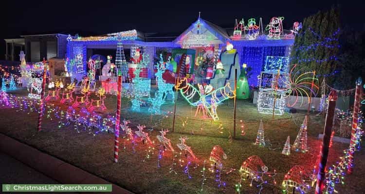 Christmas Light display at 3 Fernando Place, Safety Bay
