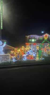 Christmas Light display at 14 Murrumba Place, Castle Hill