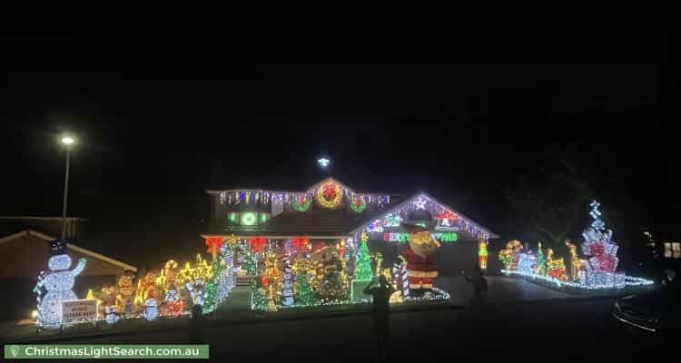 Christmas Light display at 14 Murrumba Place, Castle Hill