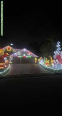 Christmas Light display at 14 Murrumba Place, Castle Hill
