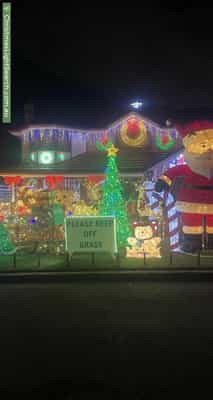 Christmas Light display at 14 Murrumba Place, Castle Hill